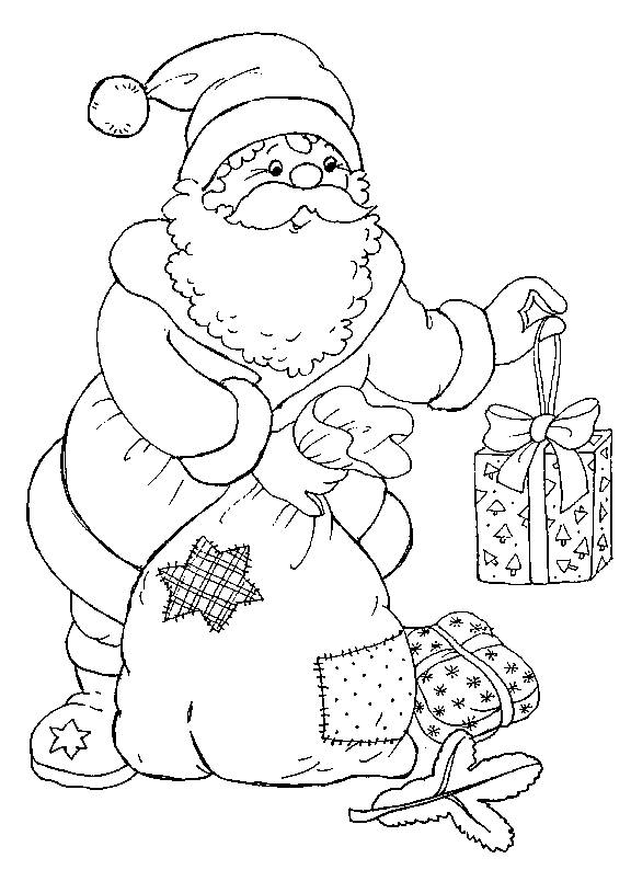 Święty Mikołaj kolorowanki